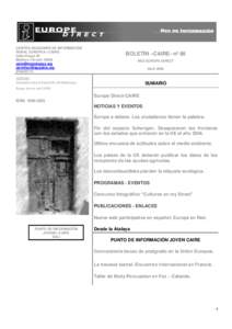 CENTRO ARAGONÉS DE INFORMACIÓN RURAL EUROPEA –CAIRECalle Pueyo 33 Molinos (Teruel[removed]removed] [removed[removed]