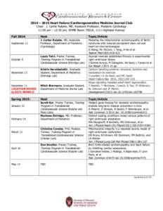 Cardiomyopathy / Cardiology / Øyvind Ellingsen