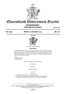 [695]  Queensland Government Gazette Extraordinary PUBLISHED BY AUTHORITY Vol. 364]