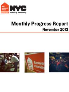 Monthly Progress Report November 2013 Table of Contents Executive Summary