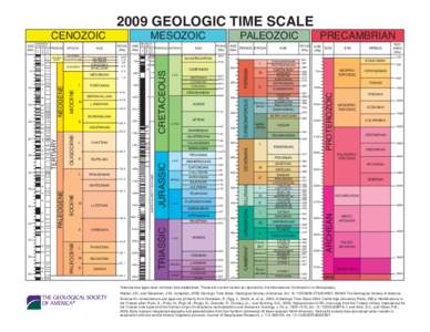 2009 GEOLOGIC TIME SCALE MESOZOIC 5B C5B 5C C5C 5D C5D