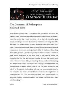 Microsoft Word - Lesson 6_The Covenant of Redemption...Selected Verses