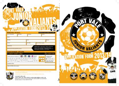 PORT VALE  JUNIOR ANTS I L