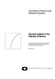 Payment systems in the Republic of Belarus - September 2001