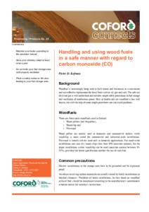 Processing / Products No. 25 © COFORD 2012 •  Maintain your boiler according to