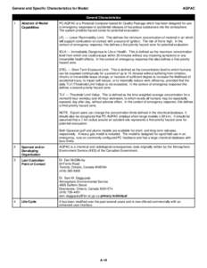 General and Specific Characteristics for Model:  AQPAC General Characteristics 1