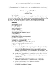 Memorandum for SLTT Chair (Matti) to SLTT committee members[removed]Memorandum from SLTT Chair (Matti) to SLTT committee members[removed]) ------------------------------------------------------------------------