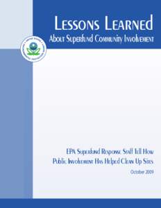 Lessons Learned About Superfund - Community Involvement