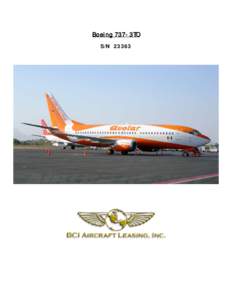 Boeing 737-3TO S/N 23363 STATUS SHEET REGISTRATION: