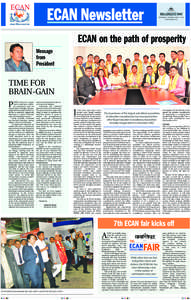 ECAN Newsletter  KATHMANDU, THURSDAY, JUNE 27, 2013 www.ekantipur.com  ECAN on the path of prosperity