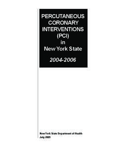 Percutaneous Coronary Interventions (PCI) in New York State[removed]