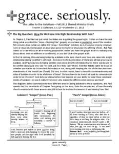 Galatians Ch 2 study handout[removed]