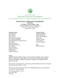 Sentencing Guidelines Commission Meeting Minutes - November 14, 2014