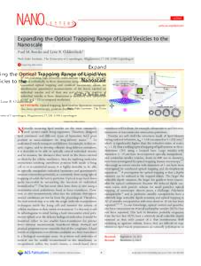 Lipid bilayer / Vesicle / Liposome / Laser / Elasticity of cell membranes / Biology / Membrane biology / Optical tweezers
