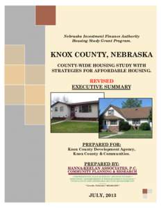 Knox County /  Nebraska / Workforce housing / Verdigre / United States Department of Housing and Urban Development / Public housing / HOME Investment Partnerships Program / Affordable housing / Housing / Poverty