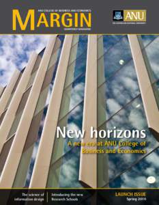 MARGIN ANU COLLEGE OF BUSINESS AND ECONOMICS QUARTERLY MAGAZINE  New horizons