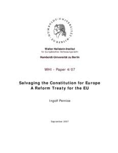 European Union / Treaty of Lisbon / Treaty establishing a Constitution for Europe / Treaties of the European Union / Intergovernmental Conference / Treaty of Nice / Charter of Fundamental Rights of the European Union / Treaty / Ratification / Law / Politics / International relations