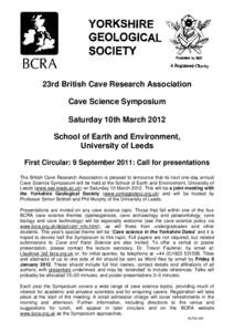 British Cave Research Association / Subterranea / Speleology / Cave / Speleogenesis / Physical geography / Film / Caving