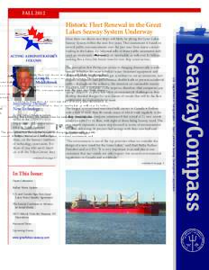 FALL[removed]Historic Fleet Renewal in the Great Lakes Seaway System Underway  Innovating Through