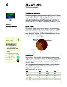 Steve Jobs / Waste legislation / Industrial designs / Personal computers / IMac / Restriction of Hazardous Substances Directive / Macintosh / Packaging and labeling / Recycling / Computing / Apple Inc. / Environment