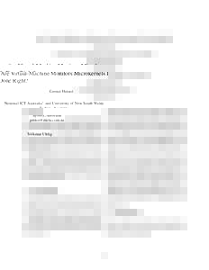 Are Virtual-Machine Monitors Microkernels Done Right? Gernot Heiser National ICT Australia∗ and University of New South Wales Sydney, Australia  Volkmar Uhlig