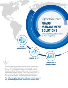 FRAUD MANAGEMENT SOLUTIONS A World of Fraud Prevention at Your Fingertips