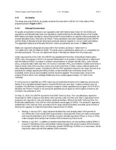 Phoenix Copper Leach Project Draft EIS[removed] – Air Quality