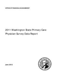 Washington State Primary Care Physician Survey Data Report