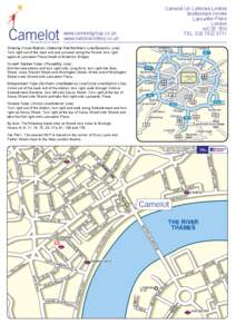 Camelot UK Lotteries Limited Brettenham House Lancaster Place