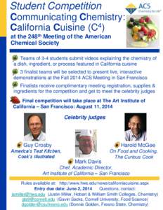 Communicating Chemistry:  California Cuisine