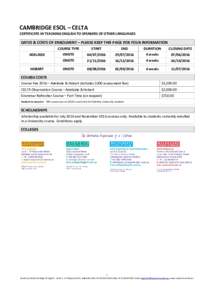 Standardized tests / English-language education / English as a second or foreign language / CELTA / Cambridge English Language Assessment / Educational technology / Language education / Teacher education / Delta / LTCL DipTESOL