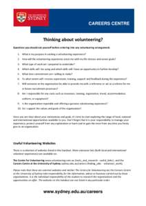 Activism / Giving / Public administration / Social philosophy / Volunteering / Global Vision International / Global Volunteer Network / Youth Challenge Australia / United Nations Volunteers / Philanthropy / Civil society / Sociology