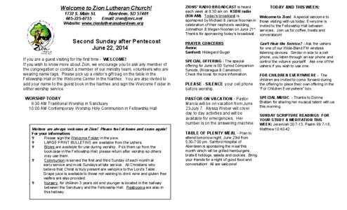 Anglican Eucharistic theology / Ceremonies / Eucharist / Methodism / Zion Lutheran Church / Christianity / Christian theology / Protestantism