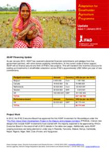 Adaptation for Smallholder Agriculture Programme Update Issue 1 | January 2013