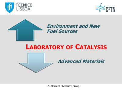 Environment and New Fuel Sources LABORATORY OF CATALYSIS Advanced Materials