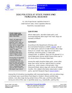 Office of Legislative Research Research Report May 6, [removed]R-0133