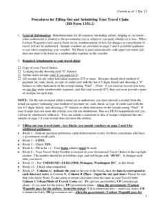 Microsoft Word - Procedures for Filling Out and Submitting Your Travel Claim (2).doc