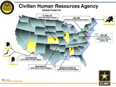 Civilian Human Resources Agency (Global Footprint) Ft. Riley, KS CHRA-Southwest Region  APG, MD