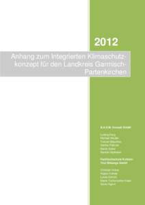 Anhang zum Integrierten Klimaschutzkonzept für den Landkreis Garmisch-Partenkirchen