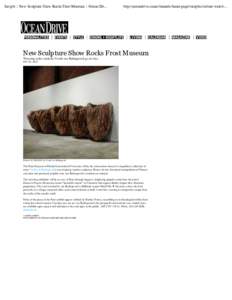 Insight :: New Sculpture Show Rocks Frost Museum :: Ocean Drive Magazine