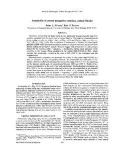 American Mineralogist,  Volume 80, pages[removed],