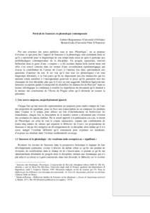 Portrait de Saussure en phonologue contemporain Gabriel Bergounioux (Université d’Orléans) Bernard Laks (Université Paris X Nanterre) Par une relecture des notes publiées sous le titre Phonétique 1, on se propose 