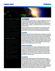 Product Sheet  KEY FEATURES OF G/COMMS: G/Comms