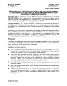 Academic transfer / North Central Association of Colleges and Schools / Vocational education / Articulation / Curricula / Community college / Eastern Iowa Community College District / Course equivalency / Marion Technical College / Education / Academia / Knowledge