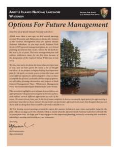 Apostle Islands National Lakeshore, Issues and Options Newsletter - July 2006