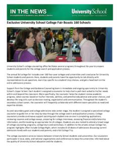 Exclusive University School College Fair Boasts 160 Schools