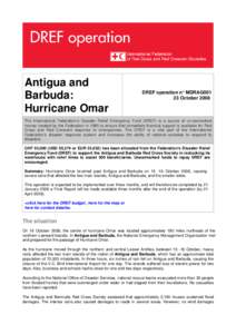 Antigua and Barbuda: Hurricane Omar DREF operation n° MDRAG001 23 October 2008