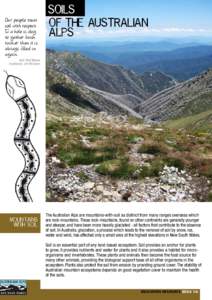 The Australian Alps Education Kit - Soils and the Australian Alps factsheet