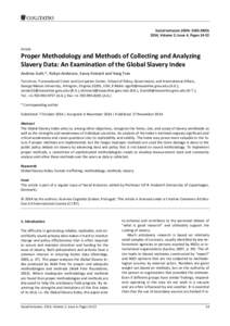 Social Inclusion (ISSN: , Volume 2, Issue 4, PagesArticle  Proper Methodology and Methods of Collecting and Analyzing