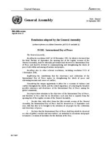 United Nations  General Assembly A/RES[removed]Distr.: General